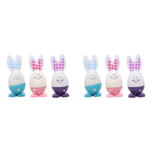 Lot de 6 œufs de Pâques à peindre, 10 cm (4 pouces), pour décorations de bureau et fêtes de Pâques. Kit de loisirs créatifs pour décorer vos