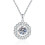 Κολιέ Moissanite με νιφάδα χιονιού και καρδιές από ασήμι 925 – Ρομαντικό 1