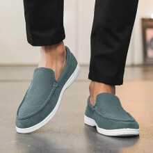Herenschoenen, suède loafers, klassieke platte, casual, comfortabele, lichtgewicht herenloafers voor autorijden, schoenen voor heren, Z01BU3, 10.5