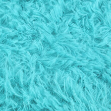Oval Blue Shaggy Floor Mat, Non-Slip Fluffy Rug for Bathroom/Bedroom, Machine Washable, 11.81x15.75", Multiple Colors