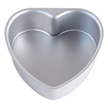 Moule à gâteau en forme de cœur à fond transparent | Moule à gâteau chiffon en alliage d'aluminium pour la Saint-Valentin et les anniversaires