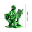 Φιγούρες Δράσης Green Army Man, Κλασικοί Στρατιωτικοί Στρατιώτες, Μίνι Πλαστικά 2