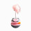 Interactive Cat Toy Feather Bell Tumbling Ball Gray 1