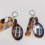 Sleutelhanger met luipaardprint, kam en make-uptool. 6