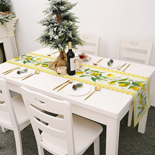 Small Fresh Table Flag Spring And Summer Flower Linen Print Tablecloth 2 2