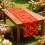 Horse Theme Red Gold Table Runner 72x13 in 3