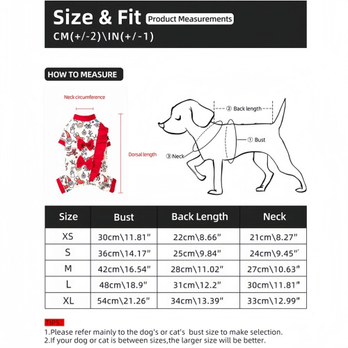 Hundepyjama, roter Schneemann-Muster, Rüschen-Einteiler, 1-teilig 2