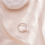 Perlenring mit Kreuzmuster aus 925er Silber mit Zirkonia 4
