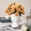 Plastblomstervase buet romersk stil 4L 4