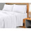 Drap plat Queen 100 % percale de coton peigné 300 fils/cm² Blanc 5