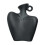 Vása Gloinithe Plaisteach Nua-Aimseartha 20cm – Dubh 2