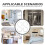 200pcs White Plastic S Hooks for Hanging, Multifunctional Use, PP Material, Easy Installation for Home and Car 3