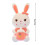 Bunny plush toy soft huggable with outfits 1 piece 3