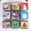 Christmas square candy storage box with lid, 1 piece 6