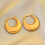 14K Gold Plated Triple Huggie Illusion Stud Earrings 2