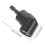 Drill Attachment Adapter Angled Bit Holder Black 2Pcs 2