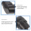 Drill Attachment Adapter Angled Bit Holder Black 2Pcs 3