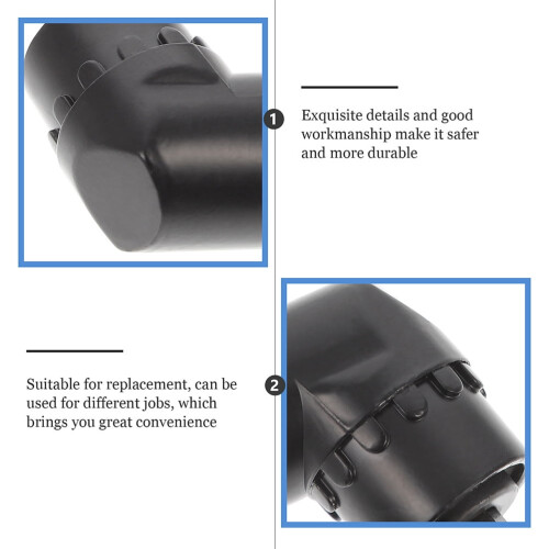 Drill Attachment Adapter Angled Bit Holder Black 2Pcs 2