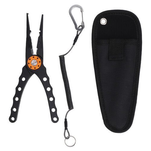 Aluminum Alloy Multi-Functional Fishing Pliers, Black 2