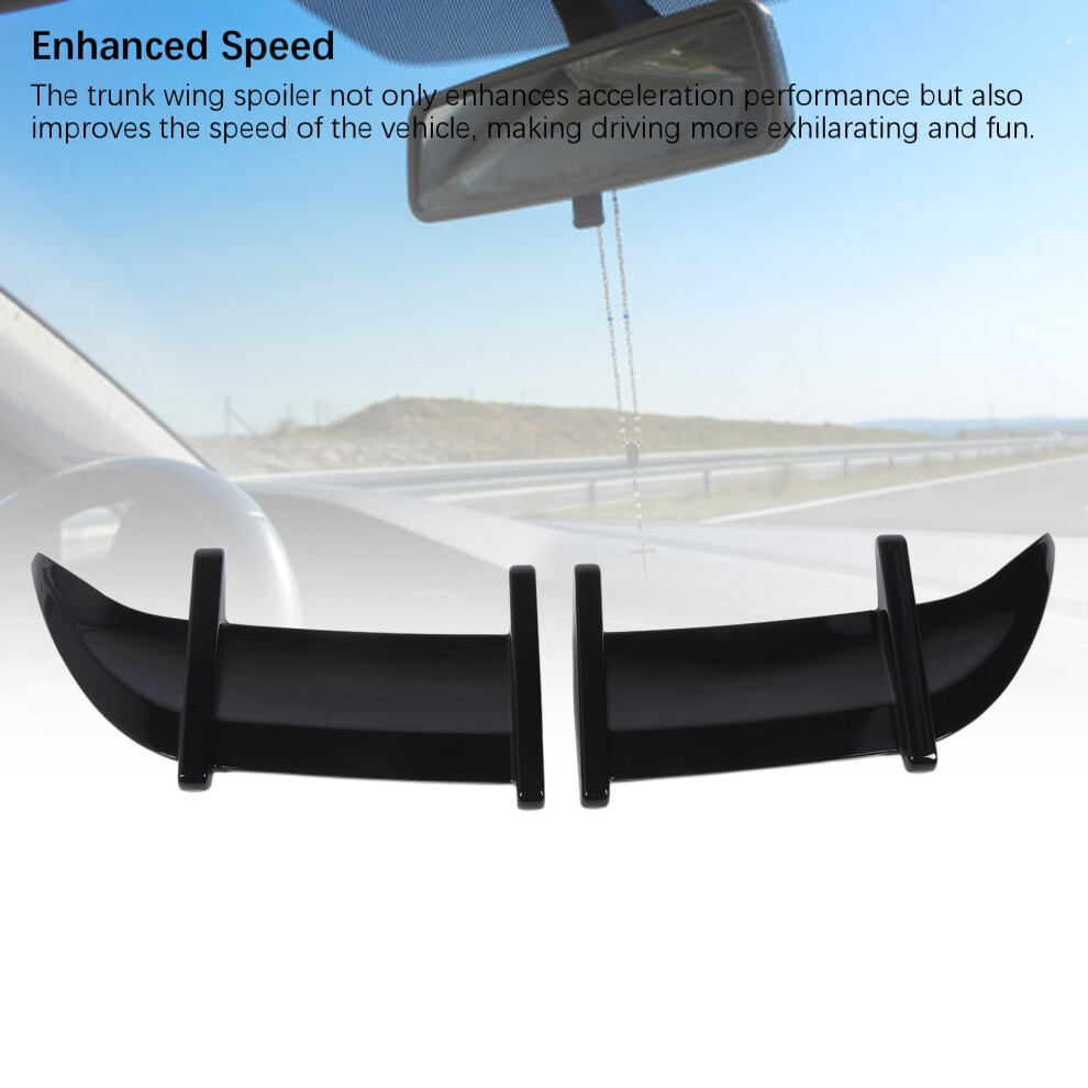 2Pcs Rear Spoiler For Mk7 Gtd R 2013-2019 Black 7340572875044