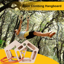 Wooden Climbing Hangboard Finger Grip Trainer, 200x205mm
