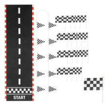 Mata podłogowa Racetrack runner do samochodu drag 3x10 stóp