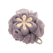 Esponja de Banho Flor de Ameixa - Bola de Banho Macia de Camada Dupla com Alça para Pendurar (11,9 cm x 7,9 cm / 0,06 kg) para Spa e Presentes