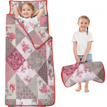 Floral Print Toddler Nap Mat with Carry Bag
