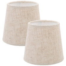 Abat-jour en tissu kaki pour lampe de chevet, décoration intérieure, lot de 2 pièces