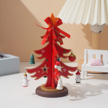 Décorations de table en forme de sapin de Noël, mini sapin de Noël artificiel à poser sur une table, idéal pour les fêtes de fin d'année en