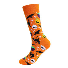 yunLXY alle 5 dollarin oranssit sukat naisille mukavat tohvelisukat syksyn halloween-sukat lahjaksi, pehmustetut nilkkasukat, matalat, hengittävät