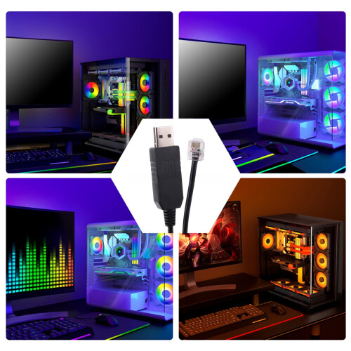 Καλώδιο USB σε RJ12RS232 με προστασία από υπερτάσεις, γρήγορη μεταφορά για ασφαλή και 1