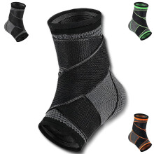 RecoverX Fersen-, Fuß- und Knöchelbandage – AsoIeo Knöchelbandage zur Unterstützung für Kinder/Jugendliche/Teenager, Sport & Outdoor (Schwarz,