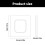Panneau d'interrupteur mural avec indicateur LED, 3-4 postes 3