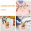 Pink Plastic Basket with Handle for Versatile Kitchen and Desk Storage 3