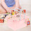 Pink Plastic Basket with Handle for Versatile Kitchen and Desk Storage 8