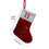 Julestrømper Røde Pailletter 18,5x14,5 cm med initialer 3