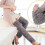 Damesokker i korallfleece til lår, vinter og overknee 6