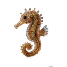 Octopus Bead Embroidery Kit with Glass Beads, Wire & Instructions – Beginner-Friendly DIY Craft for Adults & Teens (B)