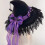 Καπέλο Μάγισσας Γοτθικό Δαντέλα Ενηλίκων Halloween Cosplay Καπέλο 4