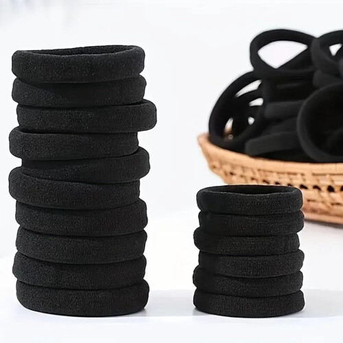 Gomas elásticas de algodón para el cabello, sujetacolelos (100 unidades)