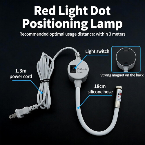 Magnetic Sewing Machine Guide Light – Adjustable, Multi-Mode (Line/Cross/Dot), Compatible with Most Machines 2