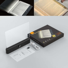 Lampe de lecture LED rechargeable plate à 3 couleurs et intensité variable