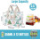 Świąteczna torba izolacyjna na lunch pastel forest2pack 4