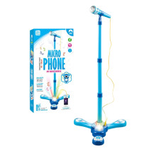 2026 New All-in-One Kids Microphone Toy with Adjustable Stand, Speaker & LED Lights – Compatible with Karaoke Fun, Pink
