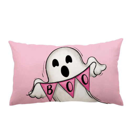 Μαξιλαροθήκη για Halloween Ροζ 12x20 ίντσες
