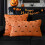 Μαξιλαροθήκες για φαντάσματα Halloween 20x20 σετ 2 τεμαχίων από πορτοκαλί ψεύτικη γούνα 4