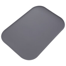 Puppy Feeding Placemat in Dark Grey Silicone for Feeding Time 1Pcs