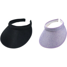 Cloth Covered Slip-On Visor for Women, Adjustable Cap Sports Sun Visors for Men