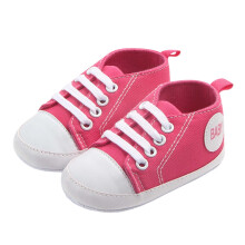 Baby Shoes,Baby Canvas Shoes Breathable Soft Sole First Lightweight Flexible Non Sneakers Toddler Boys Girls,Baby Girl Shoes,Hot Pink,6-8 Months
